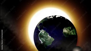 The earth, the sun and the moon. How does the solar system. The secrets of the universe, the Earth's rotation, the Milky Way and the solar system, the stars, the planets, the eplorazione space, nasa.