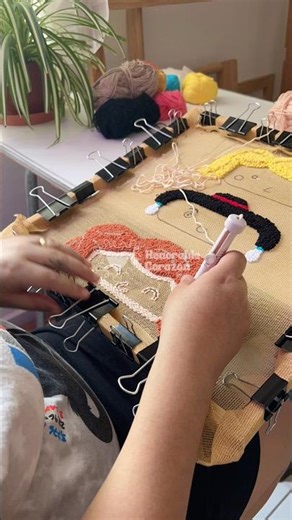 #agujamagica #punchneedle #lentes #punchneedleembroidery