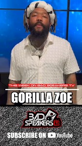 2.9K views · 13 reactions | Full interview with hiphop and Atlanta legend Gorilla Zoe droppin tomorrow on all platforms! Click link to subscribe and tune in ➡️ https://youtube.com/@badspeakerstv?si=hoU_mIkFX5ngMngv | Bad Speakers TV | Facebook