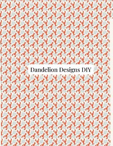 Lobster Transfer Paper, Coastal, Clay Transfer Sheets, Water Soluble, Art Supplies - Etsy