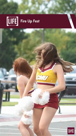 Central Michigan University hosts Fire Up Fest in downtown Mount Pleasant on Friday, Sept. 19, 2025. The event brought students and community members together in anticipation of the first home football game of the season. Fire Up Fest featured games, food, performances, live music, giveaways and more.⁠ ⁠ 🎥 Jasmine Brookins | Central Michigan Life