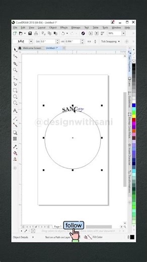 Create Perfect Round Text in CorelDRAW in Seconds! 🔵✨