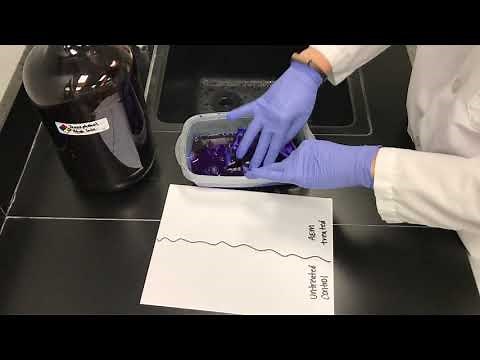 Bromophenol Blue Test Method Demo for AEGIS treated fabrics