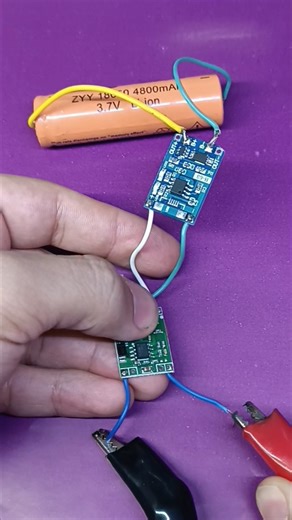 The SAFEST Way to Charge ANY Li-ion Battery!🔋⚡ (Using 2 Simple Modules) #shorts