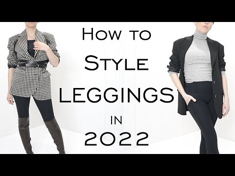 EDGY CHIC ways to STYLE LEGGINGS in 2022 / Minimalist / Women's Fashion / Emily Wheatley