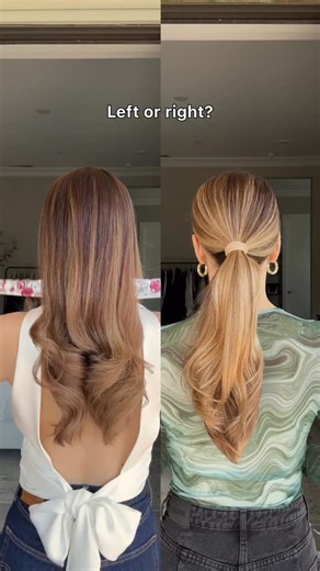 Nichole Ciotti on Instagram: "Two fun hairstyles to try this holiday season! Left or right?🎄🎁❄️🧣 #hair #hairtutorial #hairstyles"