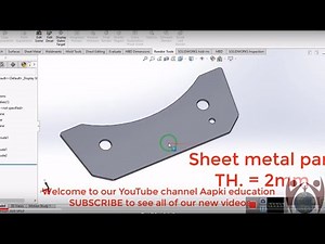 SolidWorks Tutorial # 01: Base Plate | Punching and blanking Die | Press Tool Design