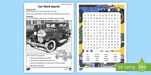 Car Brands Word Search