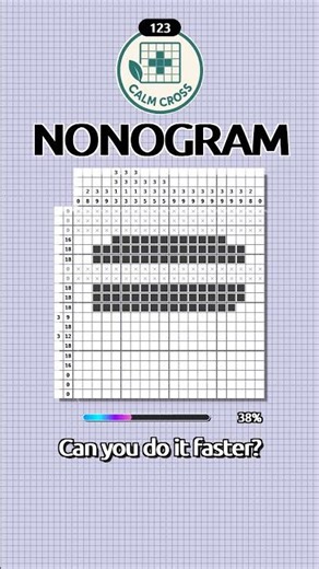 Satisfying Picross 20x20 Easy Puzzle #123 #logicpuzzle