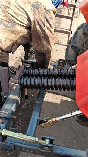 Heavy Duty Spring Suspension Setup 🔧 Tractor Shock System Explained #Shorts