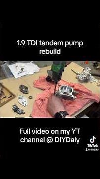 1.9 TDI tandem pump rebuild, full repair guide on the channel. #tdipower #dieselrepair