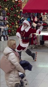 You Can Recognize a Real Santa Claus by His Roller Skating || ViralHog