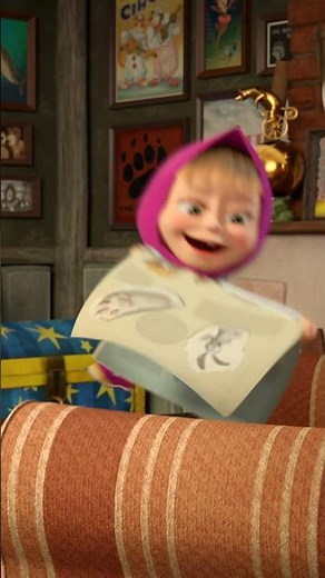 如何快速打扫房间？ #Shorts #mashaandthebear #mashabearchinese #玛莎和熊 #masha #chinese #cartoons #funny