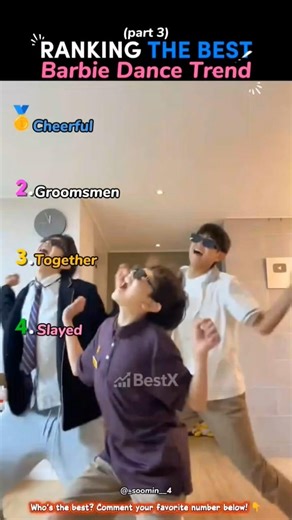 Ranking The Best Barbie Dance Trend (part 3) #shorts