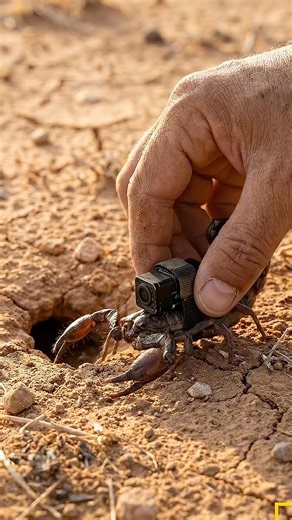 Scorpion POV: Inside Secret Burrow 🦂 | Micro Cam #Shorts