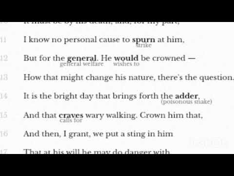 Julius Caesar act 2 scene 1 text explained in Telugu part -1