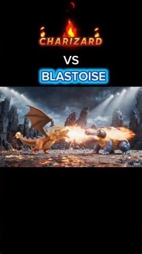 Charizard vs Blastoise #pokemon #charizard #blastoise #battle