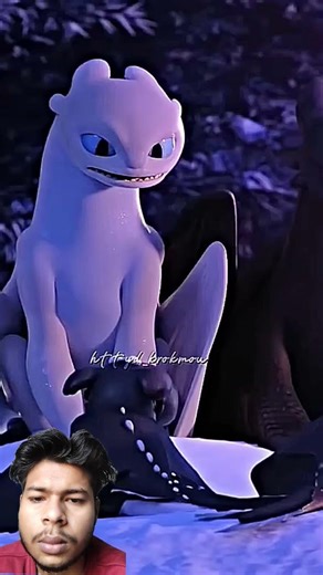 Toothless and light fury 😅 #shorts #toothless #like #light