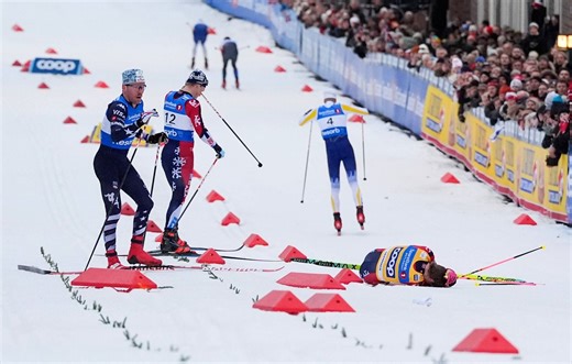 Ski de fond : Une commotion cérébrale pour la légende Johannes Klaebo après sa grosse chute en course
