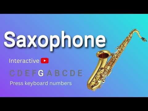 Youtube Saxophone | Play with your keyboard numbers