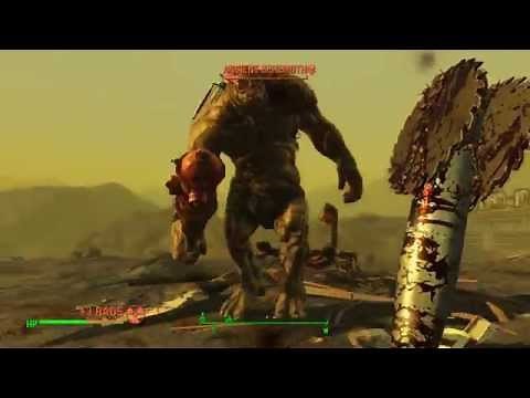 Fallout 4 - Hitting Homerun on Ancient Behemoth & Radscorpions (Survival)