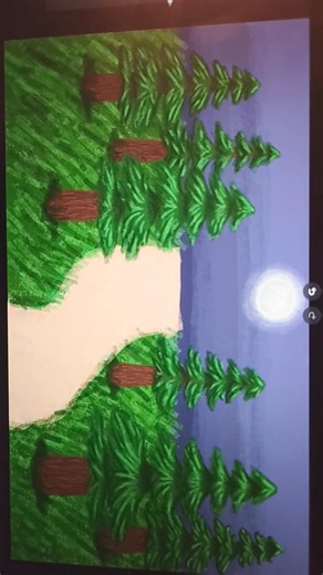 yay art #art #night #forest #moon #alpha #landscape #digitalart #artist #trending