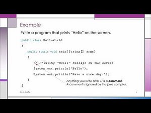 Lesson 01 Java Essentials 2022