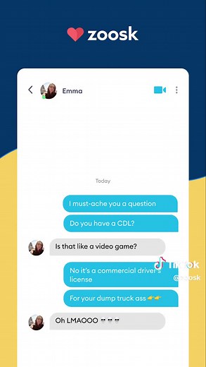 Have you received any out-of-pocket intro messages like this before? 😂 #Zoosk #WorstIntroMessages #dating #flirting #comedy