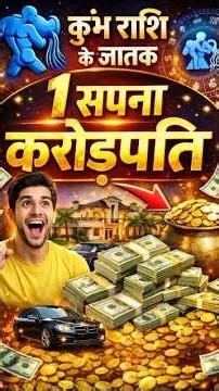 कुंभ राशि का 1 सपना बना देगा करोड़पति 😱💰 #astrology #aquarius #kumbhrashi
