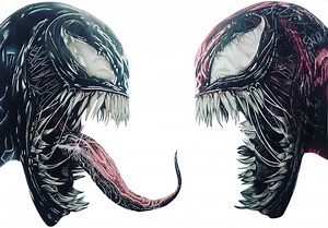 Hyperrealistic Drawing of Venom & Carnage – Marvel Fan Art - Fine Art Print - Symbiote Collectible - Etsy