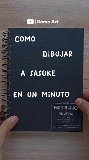 Cómo dibujar a Sasuke Uchiha en un minuto - Tutorial rápido