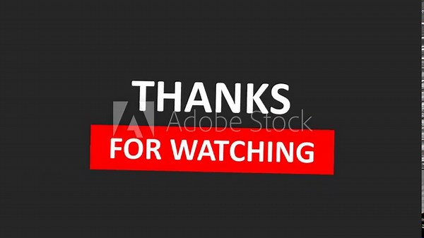 Thanks for watching animated end screen video animation for viewers