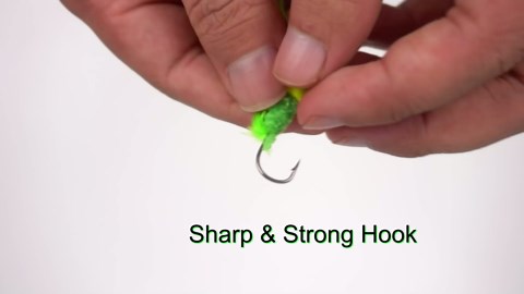 OROOTL Crappie Jigs Marabou Jig Kit, 30pcs Jig Heads with Feather Hand Tied Marabou Jigs Fishing Lures Hair Jigs for Panfish Sunfish Walleye Ice Fly Fishing 1/8oz 1/16oz 1/32oz