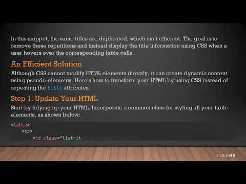 Enhancing Your HTML Diary: Using CSS for Dynamic Titles
