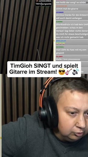 TimGioh SINGS & plays guitar on stream! 🎸🎶 #timgioh #shorts