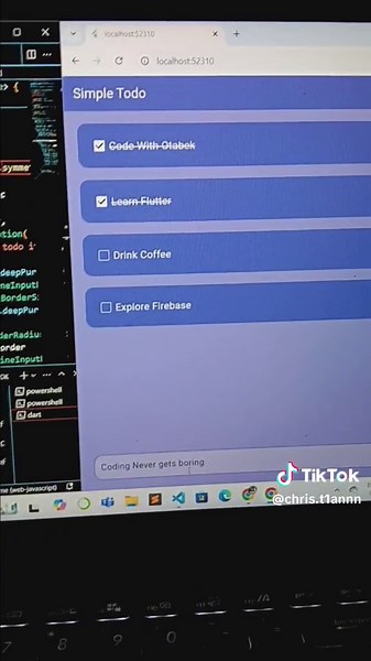 Simple to do list using #flutter #code