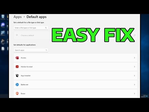 How To Fix Can't Change Default Applications in Windows