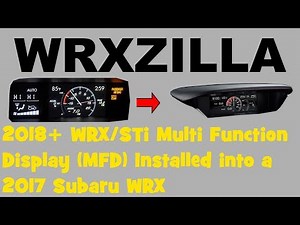 Installing the 2018+ Multi Function Display (MFD) into a 2017- Subaru WRX! Much Sexier! :D (014)