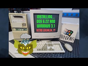 Dos 6.22 & Windows 3.1 Fresh Install on the 386 SX 33 (with a retro Gremlin!!)