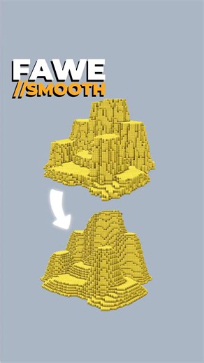 Smoothen mit FAWE ⛰️ #minecraft #building