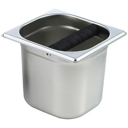 Knock Box Coffee grounds container Coffee box pot for collecting coffee grounds Espresso Coffee grounds container Knock box with removable knock bar and Coffee tamper and Bristle brush - Walmart.ca