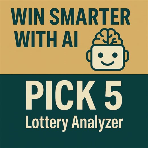 Pick 5 Lottery Analyzer • Live Data Mini‑app • Any State • Customizable AI Number Pattern Tool • Digital Download - Etsy