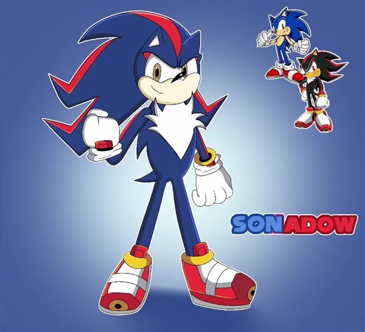 Sonic and Shadow Fusion Speedpaint This is the fusion between Sonic the Hedgehog and Shadow the Hedgehog from the Sonic the Hedgehog franchise :) If these two fused,they would be unstoppable and very chaotic #sonicthehedgehog #shadowthehedgehog #iamallofme #miohonda #stepmiohonda #procreate #speedpaint