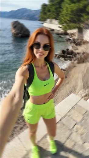 Brela, Croatia 🇭🇷☀️😎🏃‍♀️👟 #croatia #brela #running