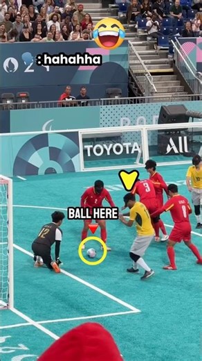 blind football funny moments 😰