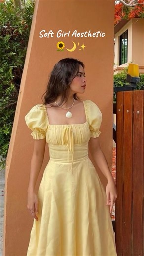 Soft girl aesthetic outfits 🌻| #shorts #fashion #aesthetic