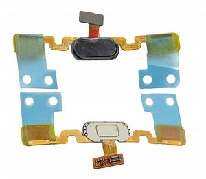 Home Button Complete for Gionee A1 Black - Outer Plastic with Inner Flex