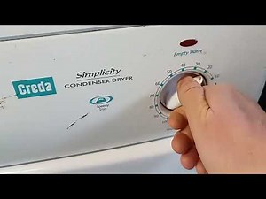 Creda Condenser Tumble Dryer - How to Use