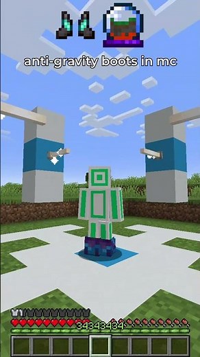 anti-gravity boots in minecraft 🥾💨