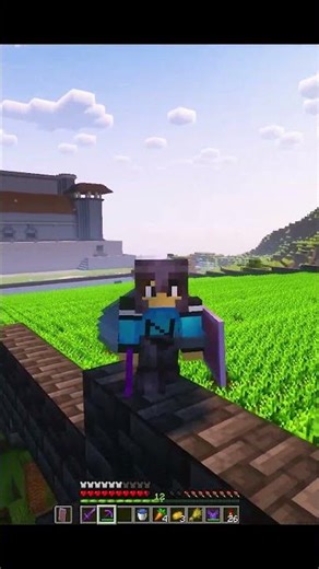 Harvesting Huge Carrot Farm in Minecraft 😀Subscriber Challenge #minecraft #shortsfeed